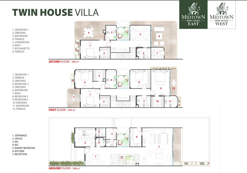 Floor plan for  at Midtown New Zayed West