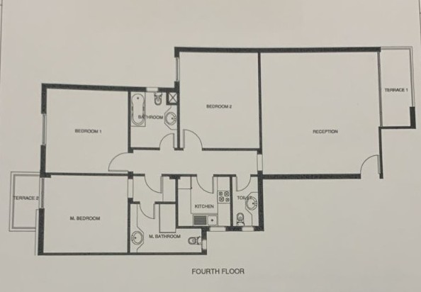 Floor plan for apartment at Mountain View ICity New Cairo