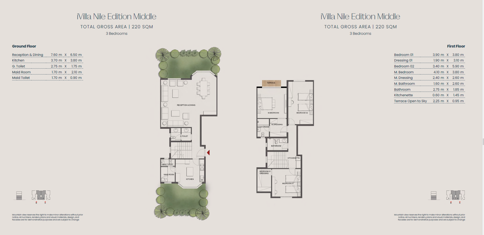 Floor plan for duplex at Jirian - Mountain View