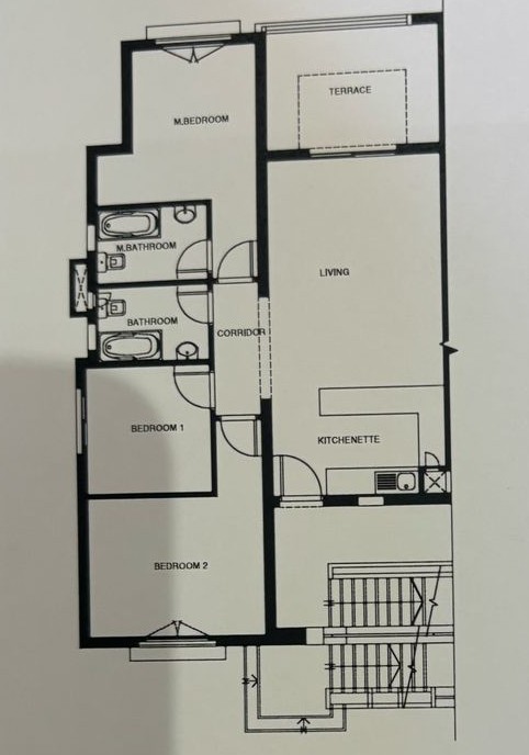 Floor plan for chalet at Mountain View Ras El Hekma