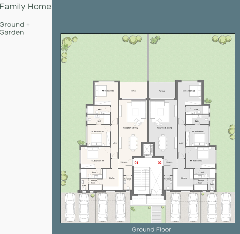 Floor plan for apartment at Bamboo lll