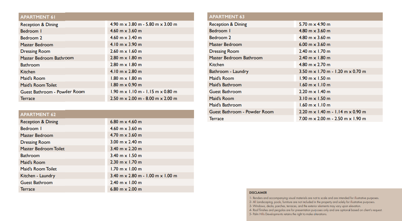 Floor plan for apartment at Palm Hills Alexandria