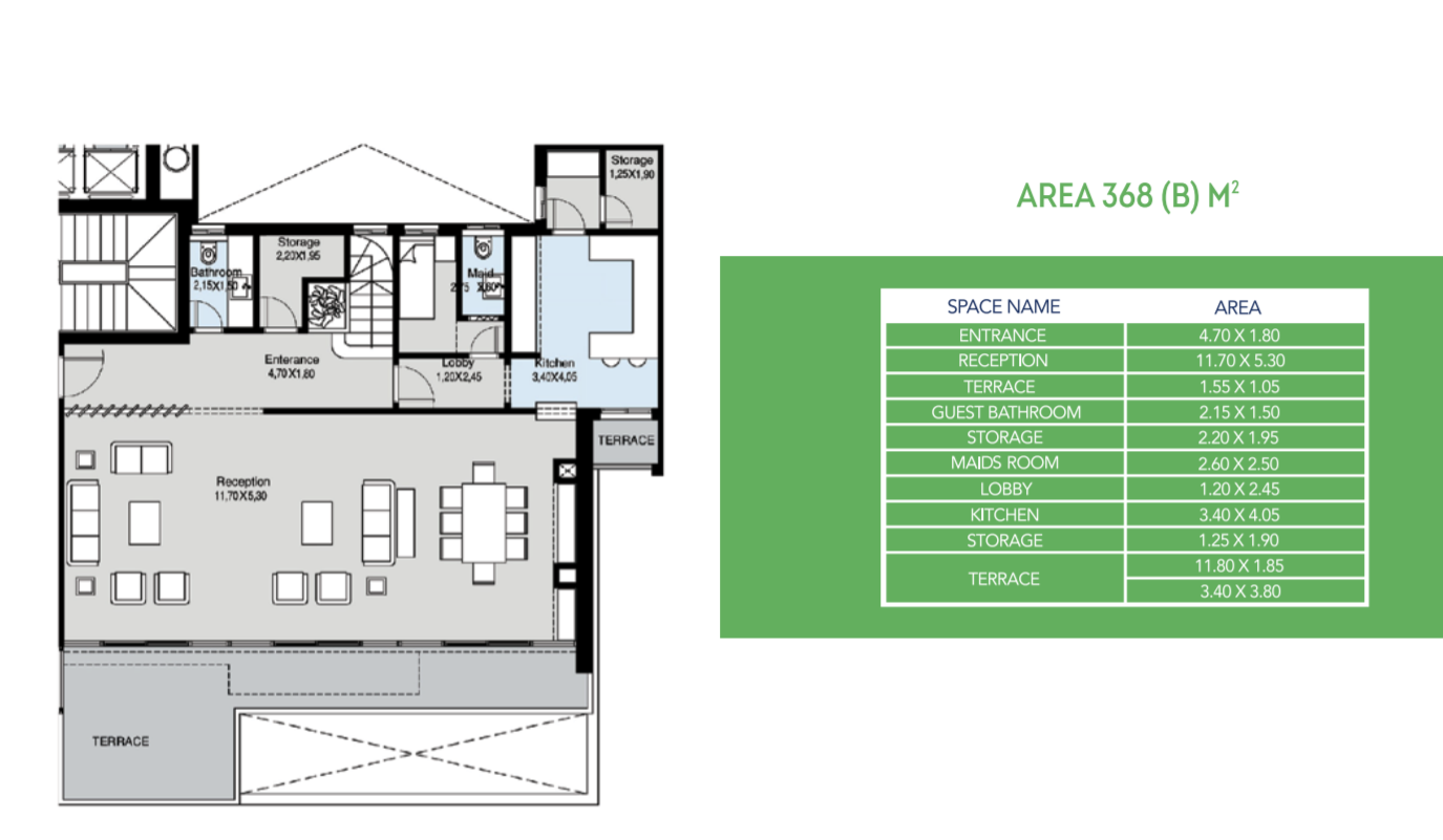 Floor plan for duplex at Scenario