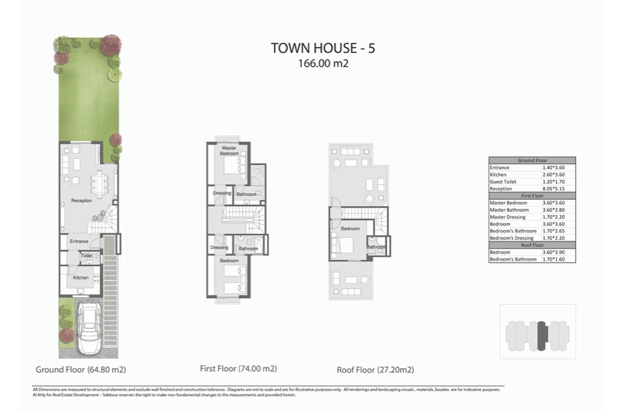 Floor plan for townhouse at The City of Odyssia