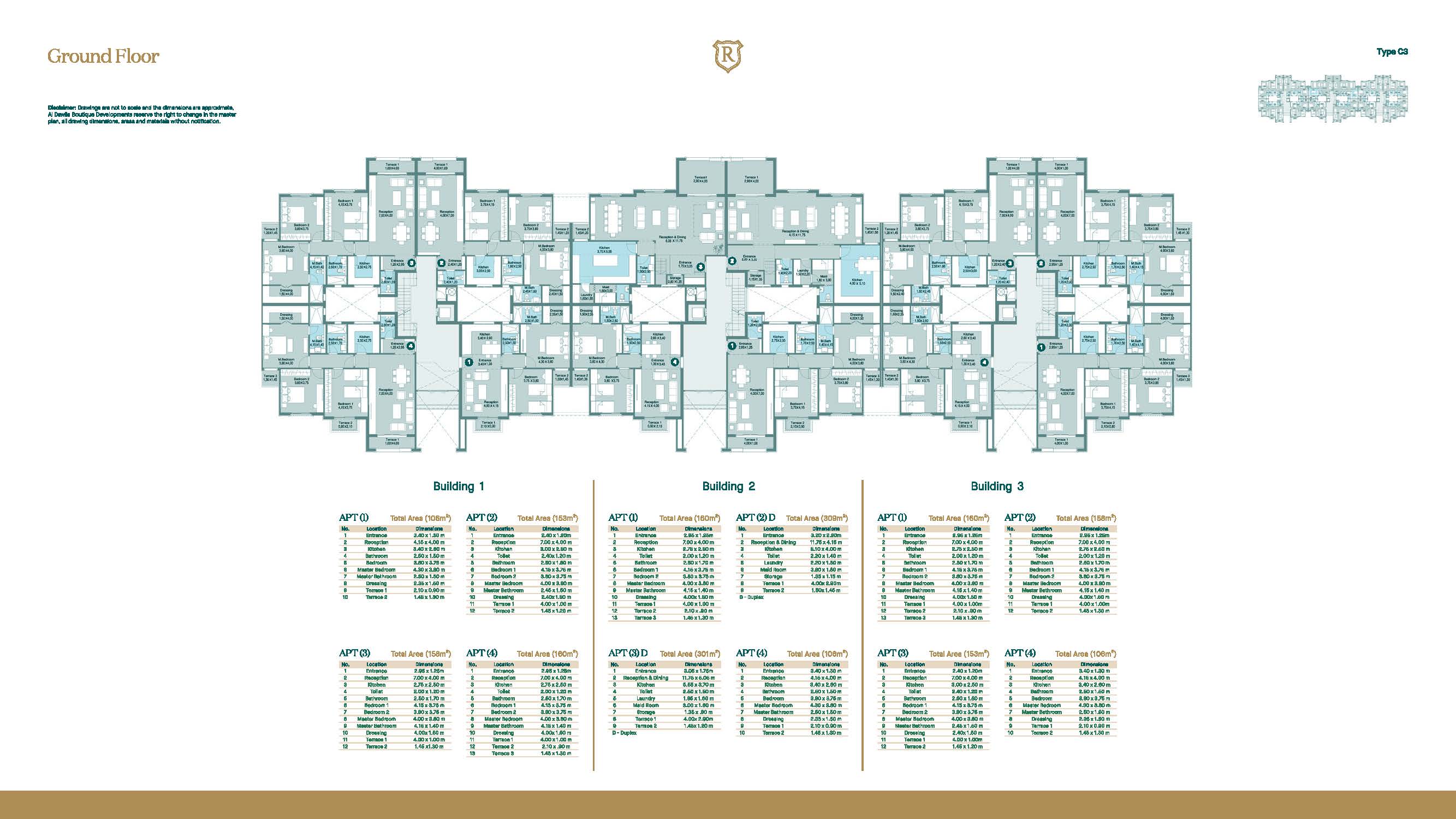 Floor plan for apartment at Regent's Square