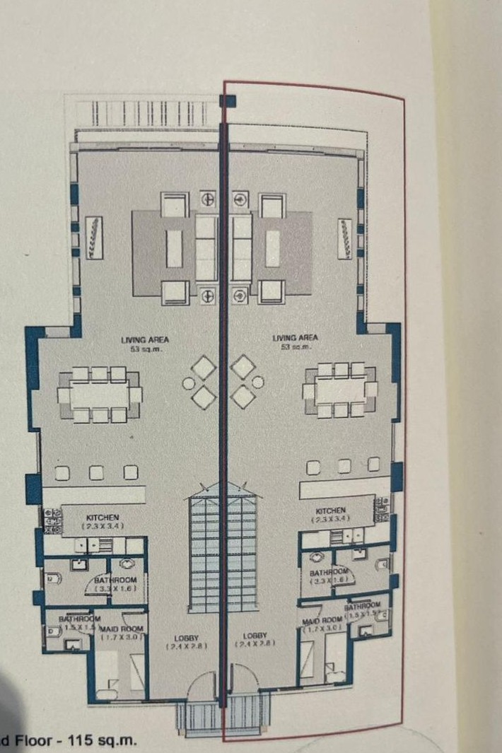 Floor plan for  at Marsa Baghush