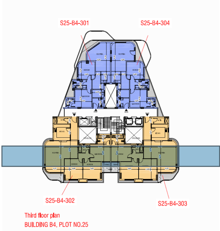 Floor plan for apartment at Bloomfields