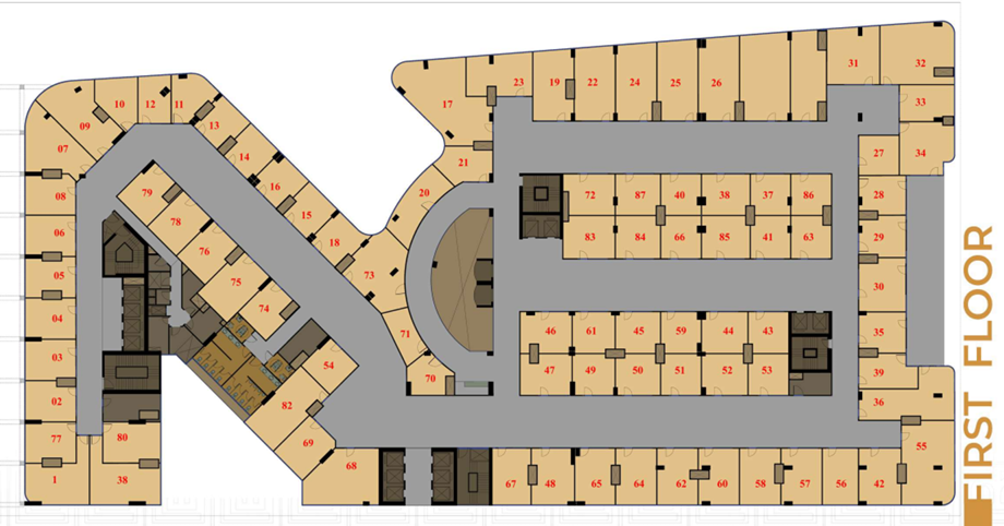 Floor plan for  at Moonreal Tower