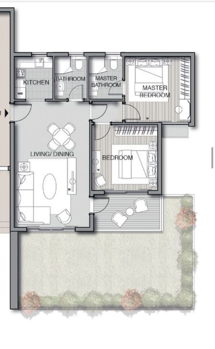 Floor plan for apartment at Noor Capital Gardens
