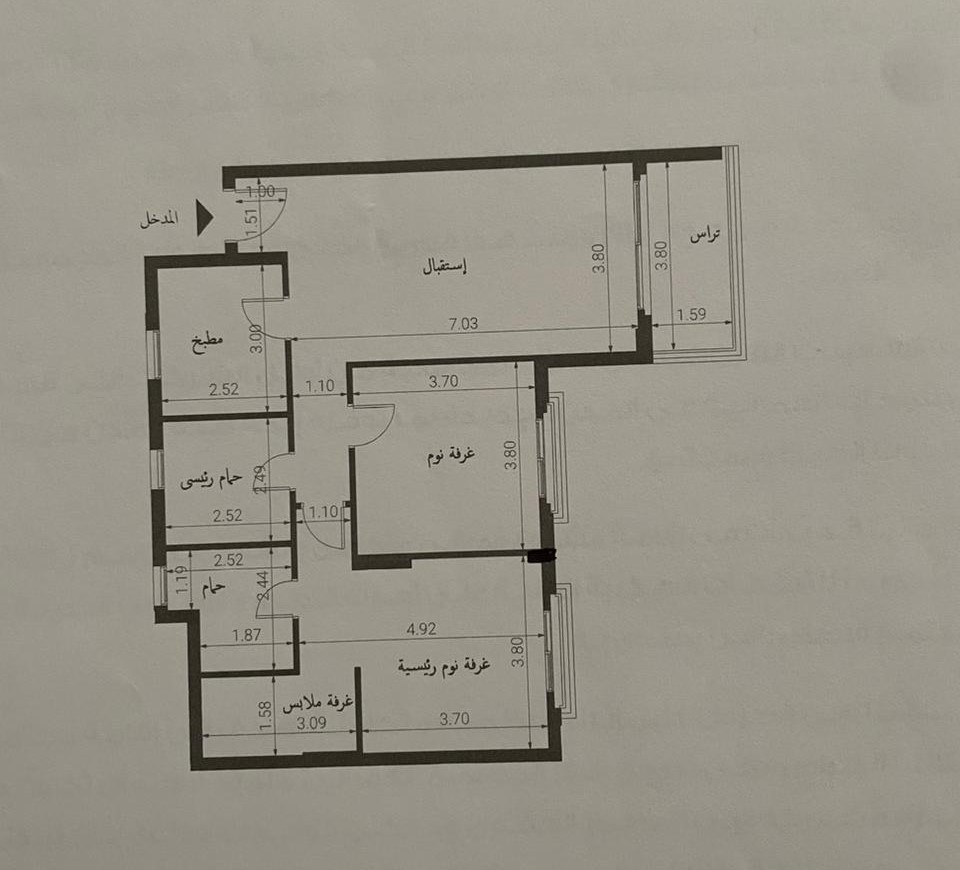 Floor plan for apartment at Village West
