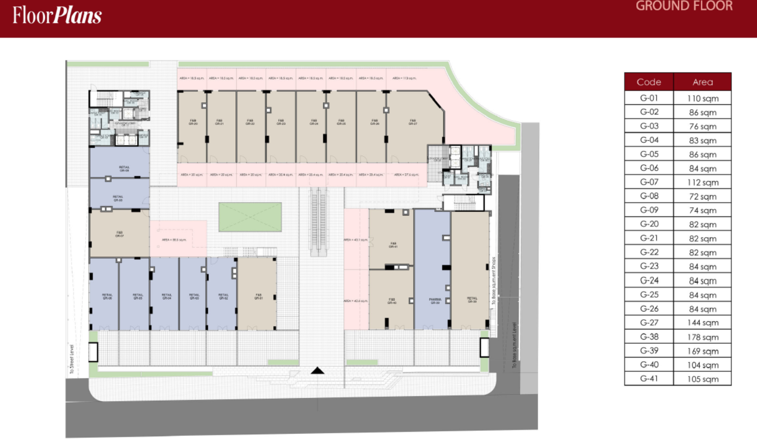 Floor plan for  at Five Fifty Five Business Complex