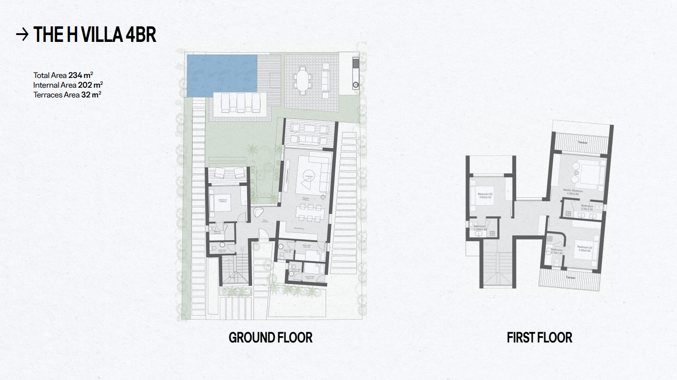 Floor plan for villa at Geo The Med
