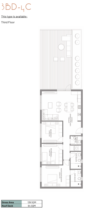 Floor plan for apartment at June