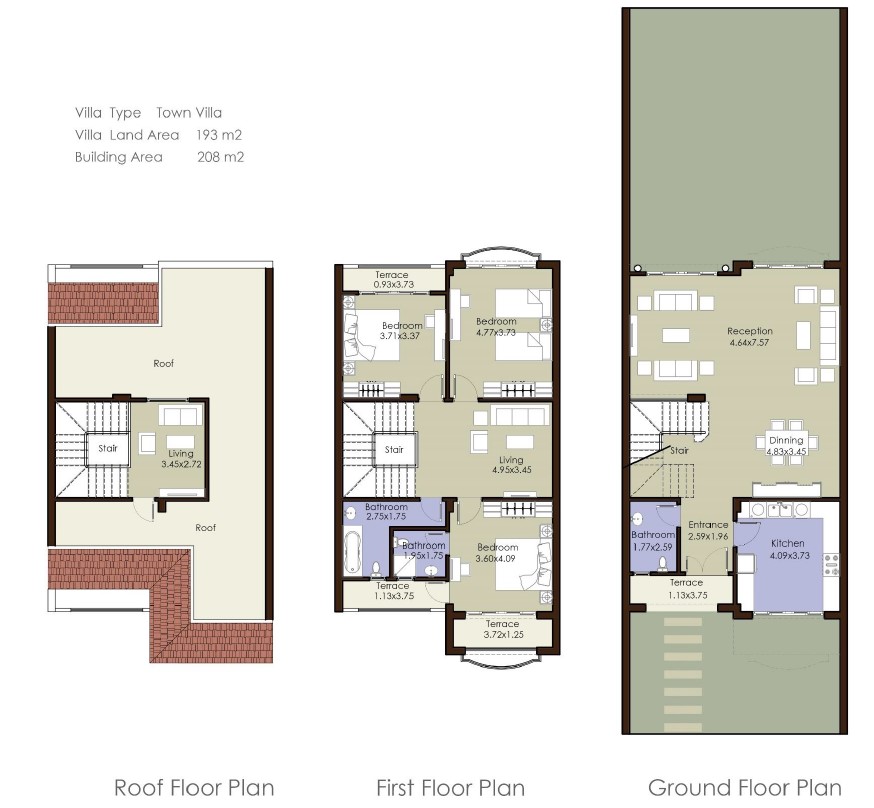 Floor plan for townhouse at El Patio 5 East