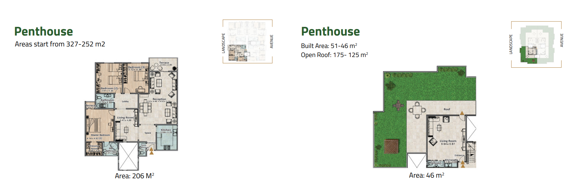 Floor plan for penthouse at Rock Eden