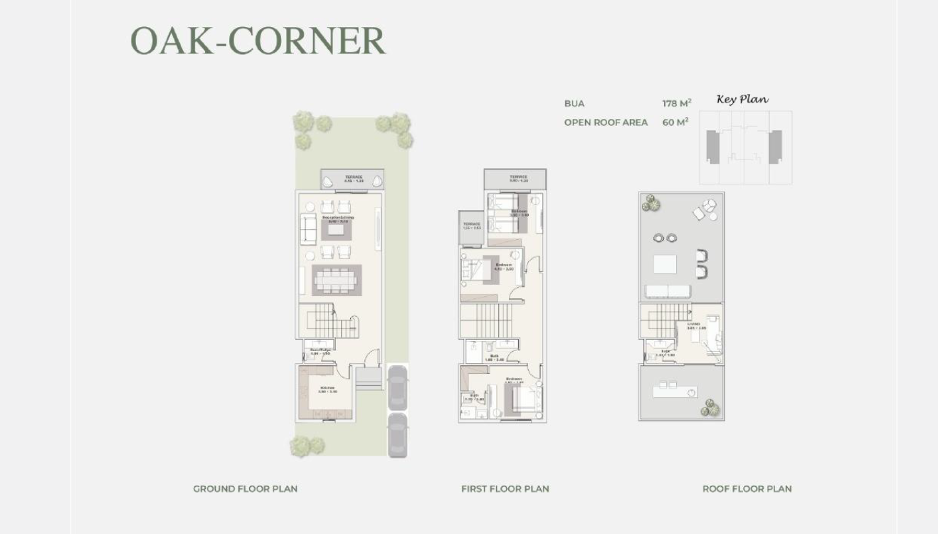Floor plan for townhouse at Key Of Greens