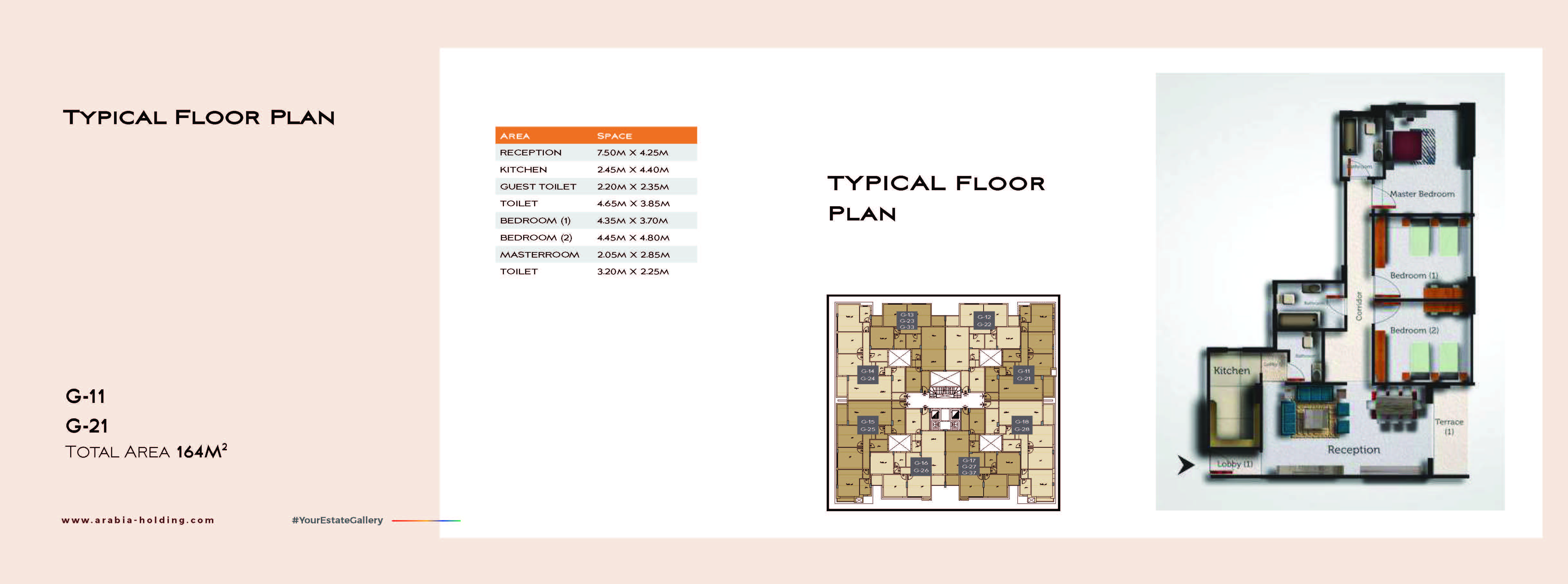 Floor plan for apartment at Galleria Residence