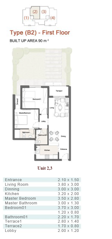 Floor plan for chalet at Q North