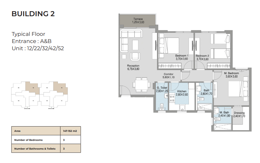 Floor plan for apartment at Talda