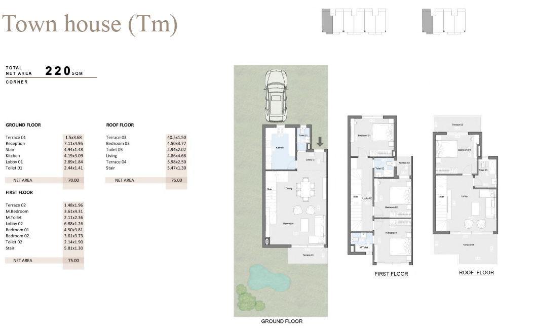 Floor plan for townhouse at Diplo East