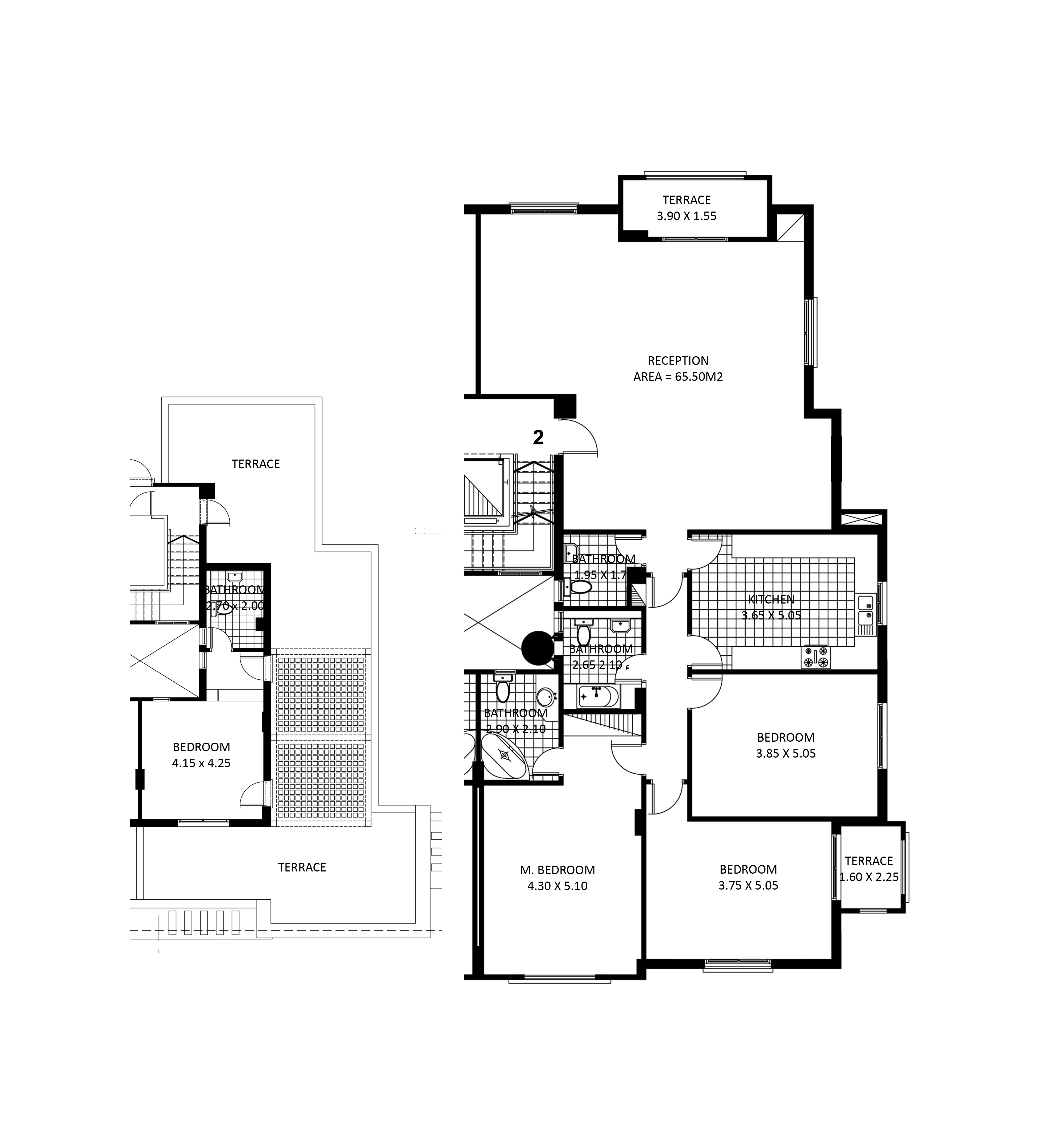 Floor plan for apartment at Kattameya Plaza
