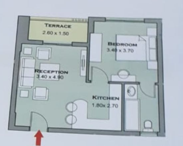 Floor plan for apartment at Taj City