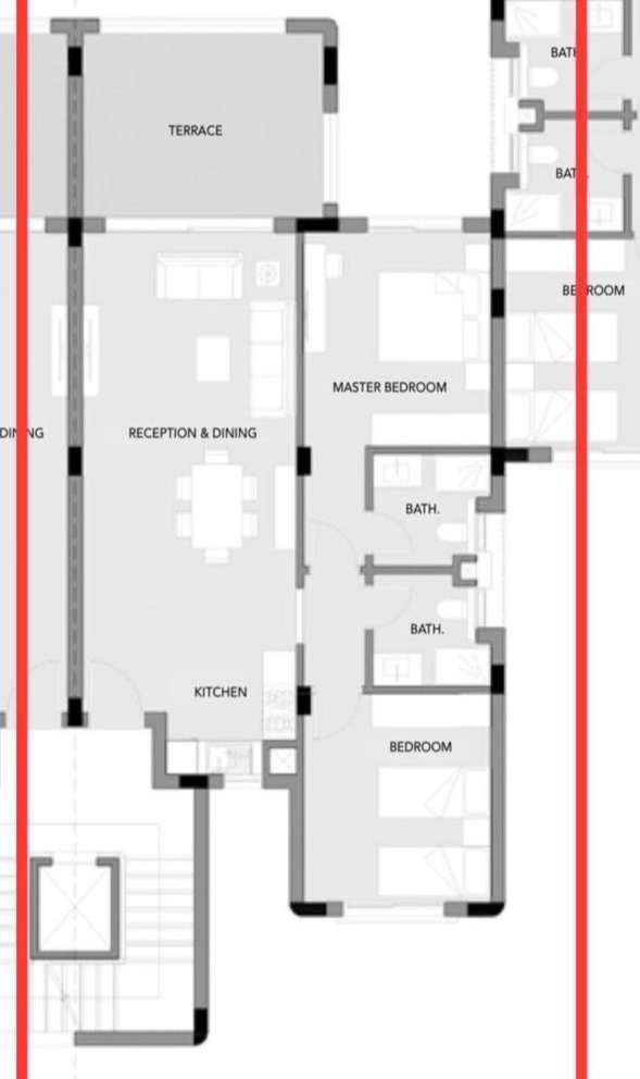 Floor plan for chalet at Hacienda West