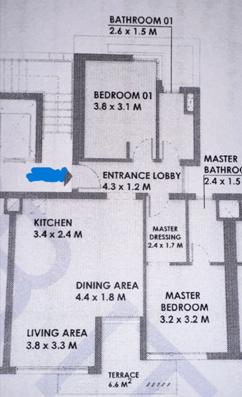 Floor plan for chalet at Solare