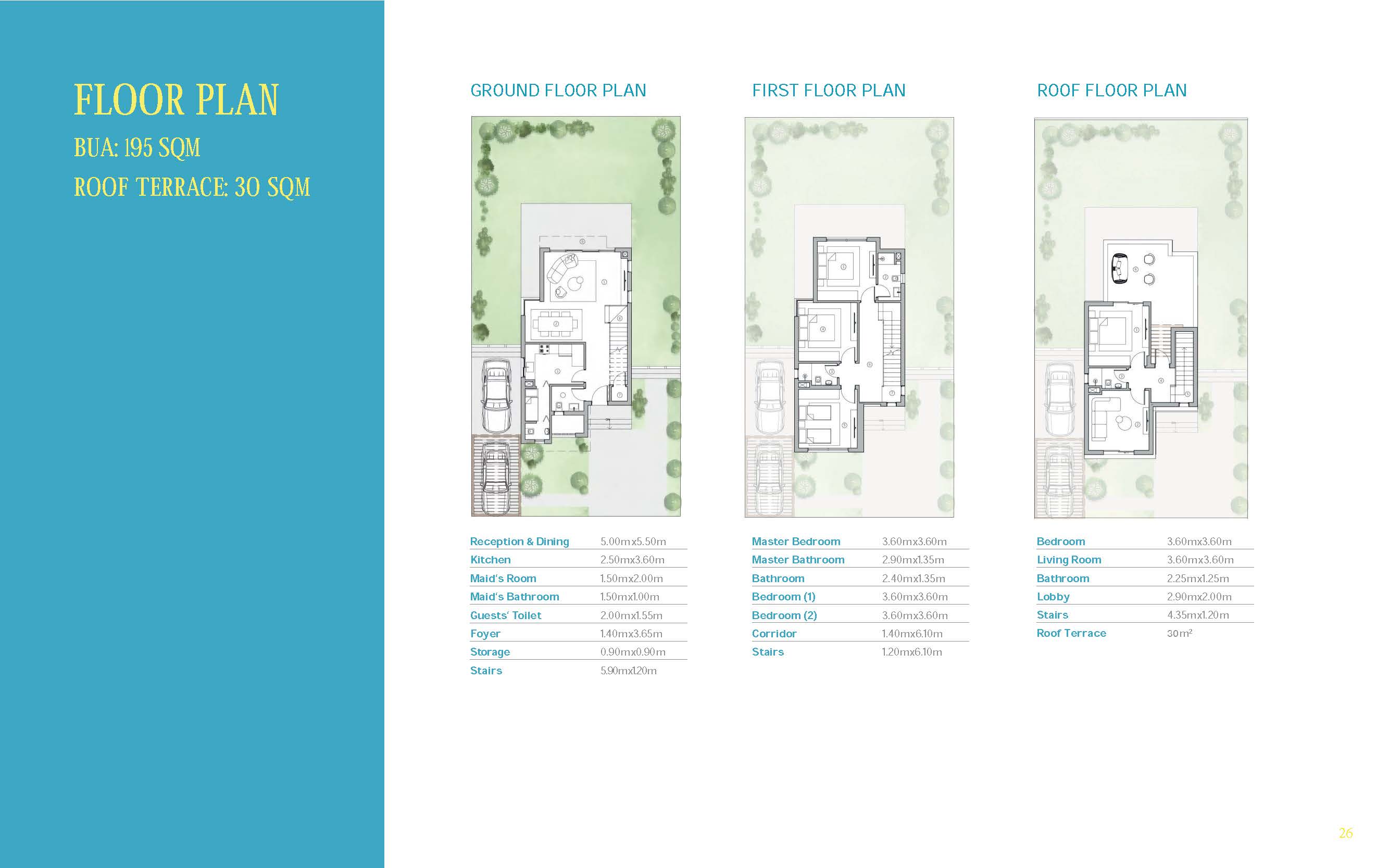 Floor plan for villa at The Valleys
