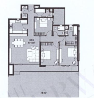 Floor plan for apartment at The View Waterway