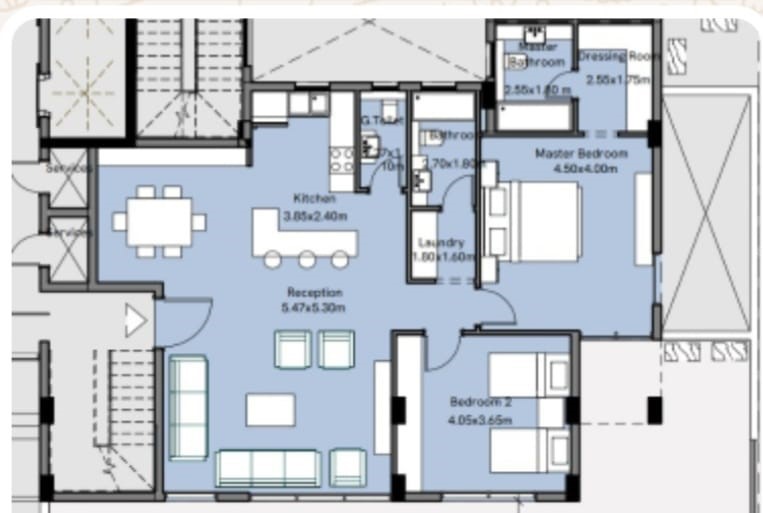 Floor plan for apartment at One33