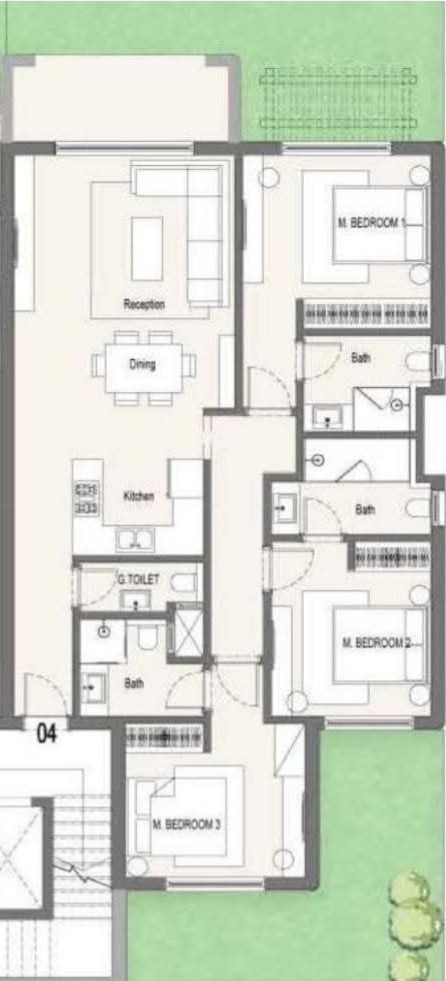 Floor plan for chalet at Hacienda Waters