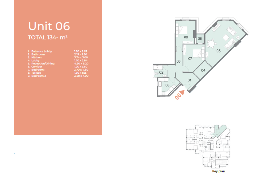 Floor plan for apartment at Il Latini City Edge