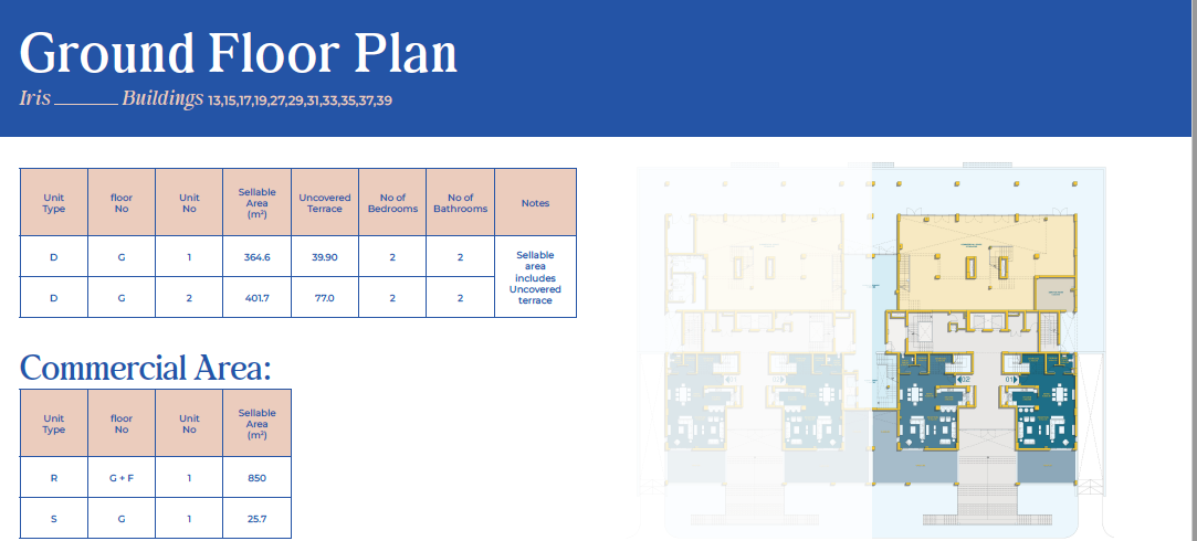 Floor plan for duplex at Mazarine