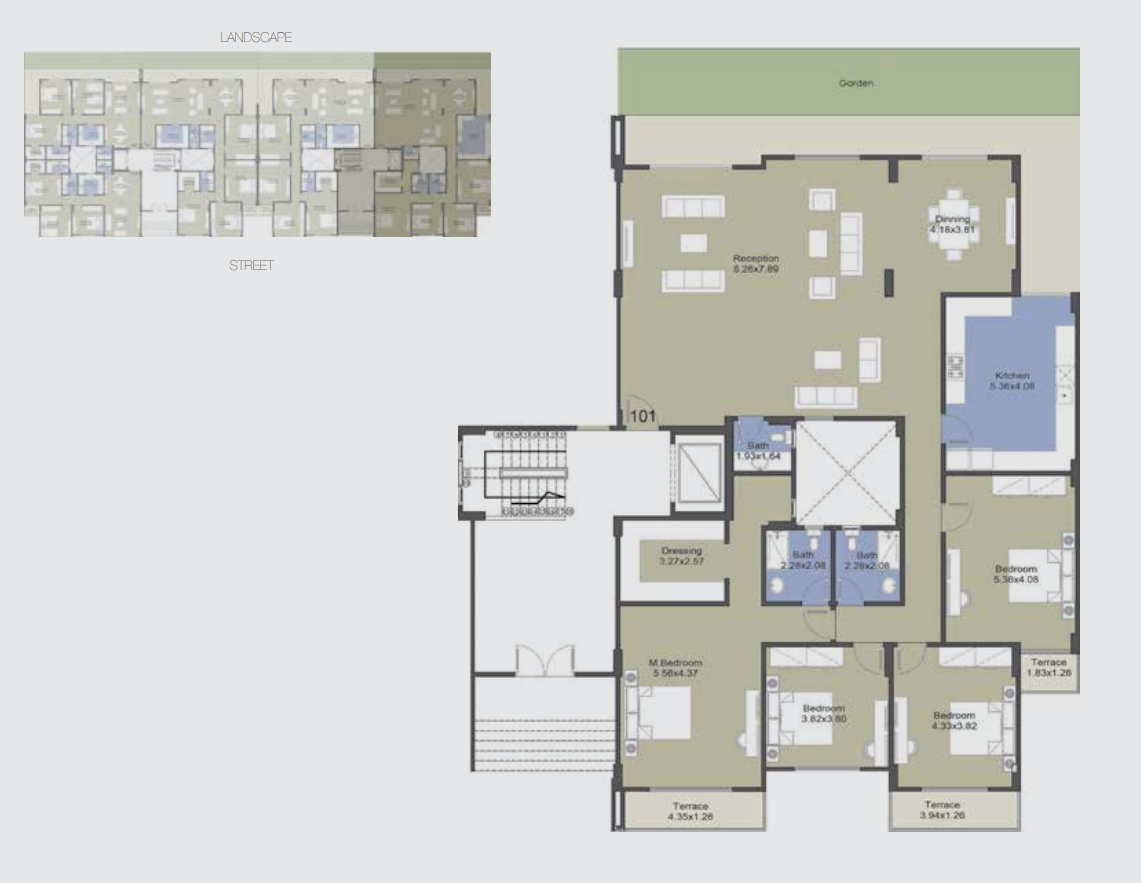 Floor plan for apartment at El Patio Casa