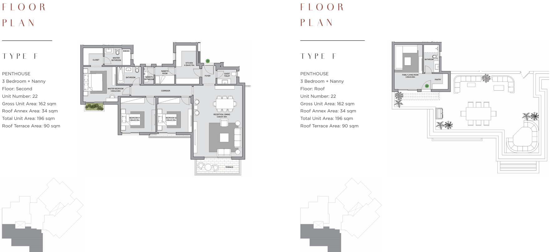 Floor plan for penthouse at The Estates Residence