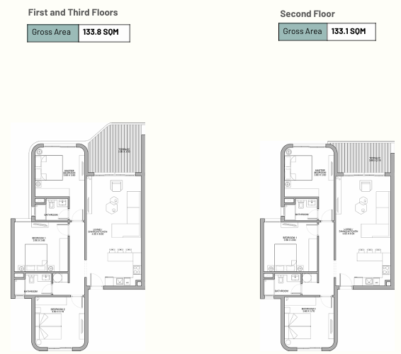 Floor plan for apartment at Aquamarine-June
