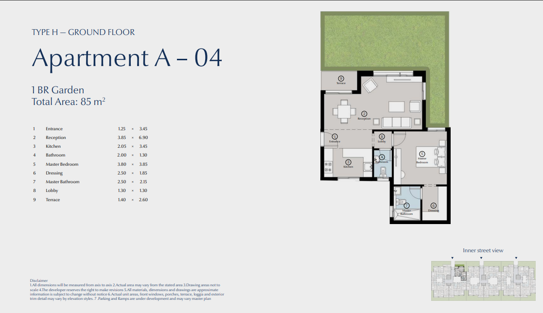 Floor plan for apartment at Bluetree