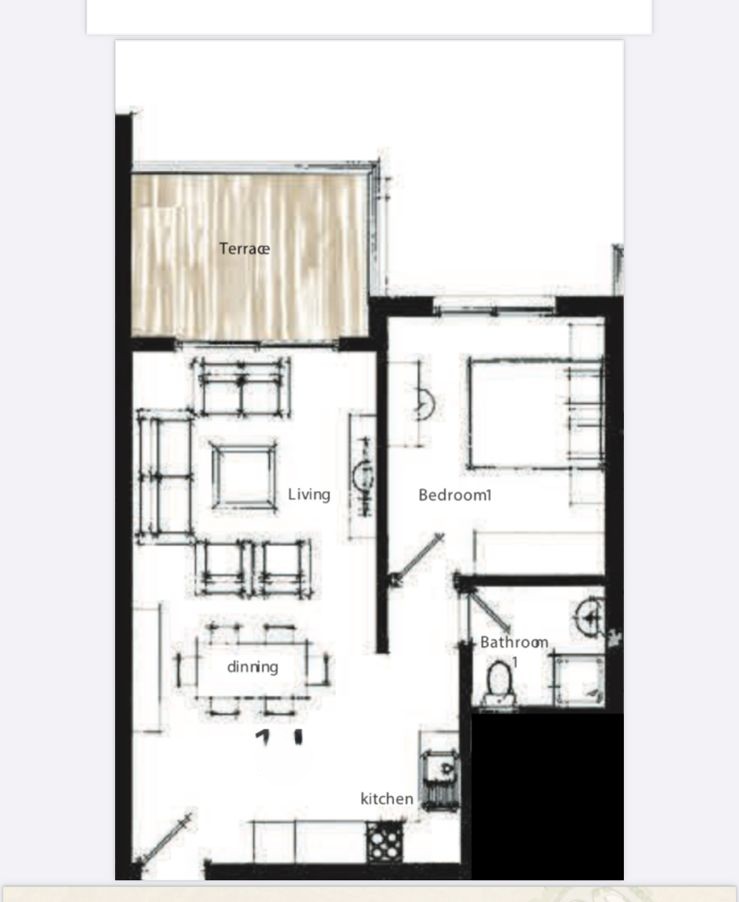Floor plan for chalet at Majada Iwan