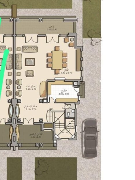 Floor plan for villa at Madinaty