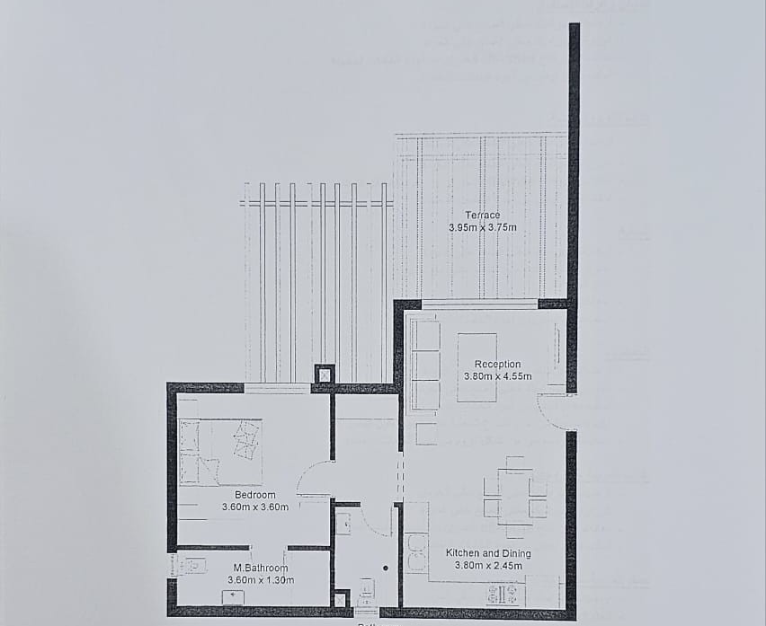 Floor plan for chalet at Hyde Park North - Seashore