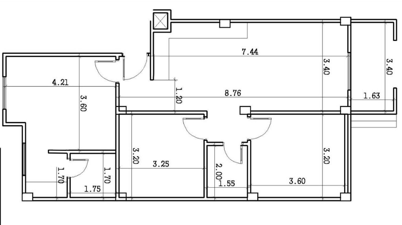 Floor plan for chalet at Lasirena North Coast
