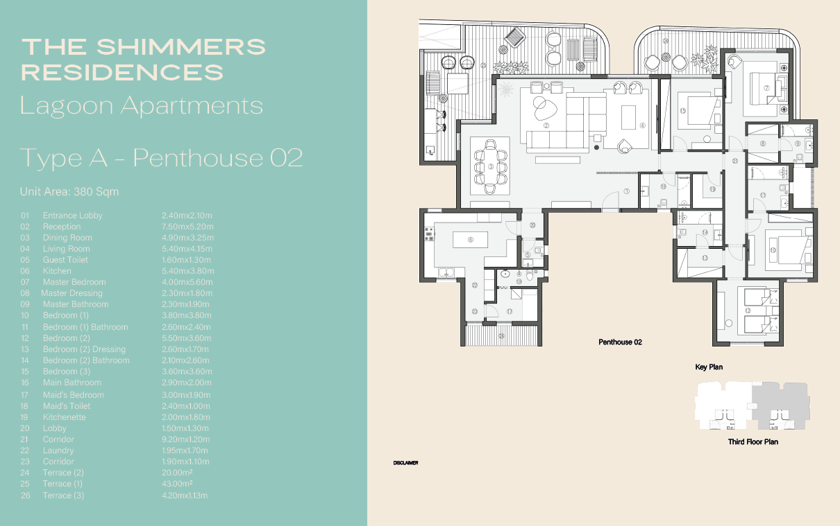 Floor plan for apartment at Swan Lake West