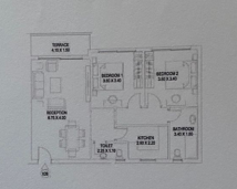 Floor plan for apartment at Sarai
