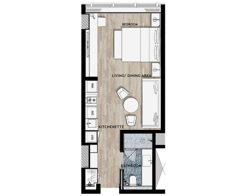 Floor plan for apartment at Oaks Egypt