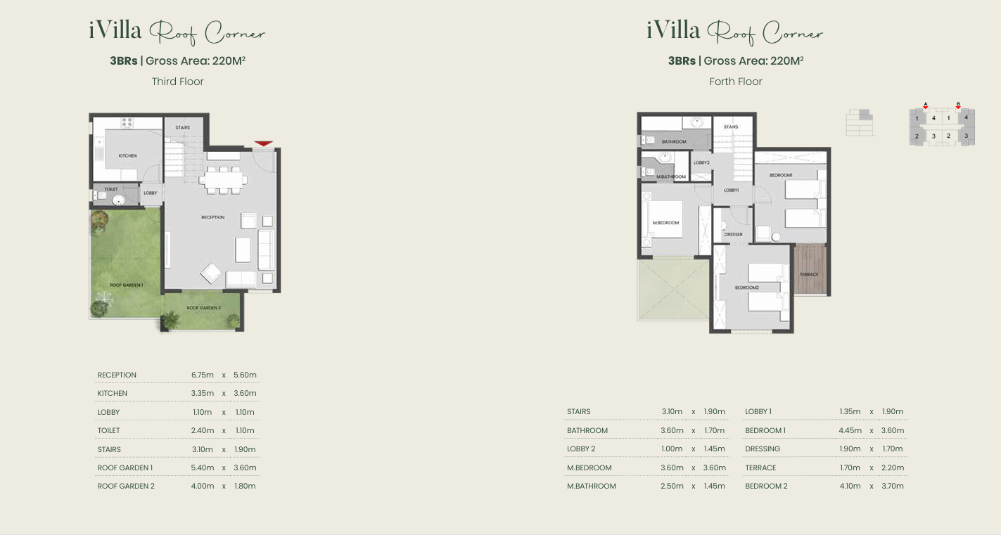 Floor plan for duplex at Aliva Mountain View Mostakbal City