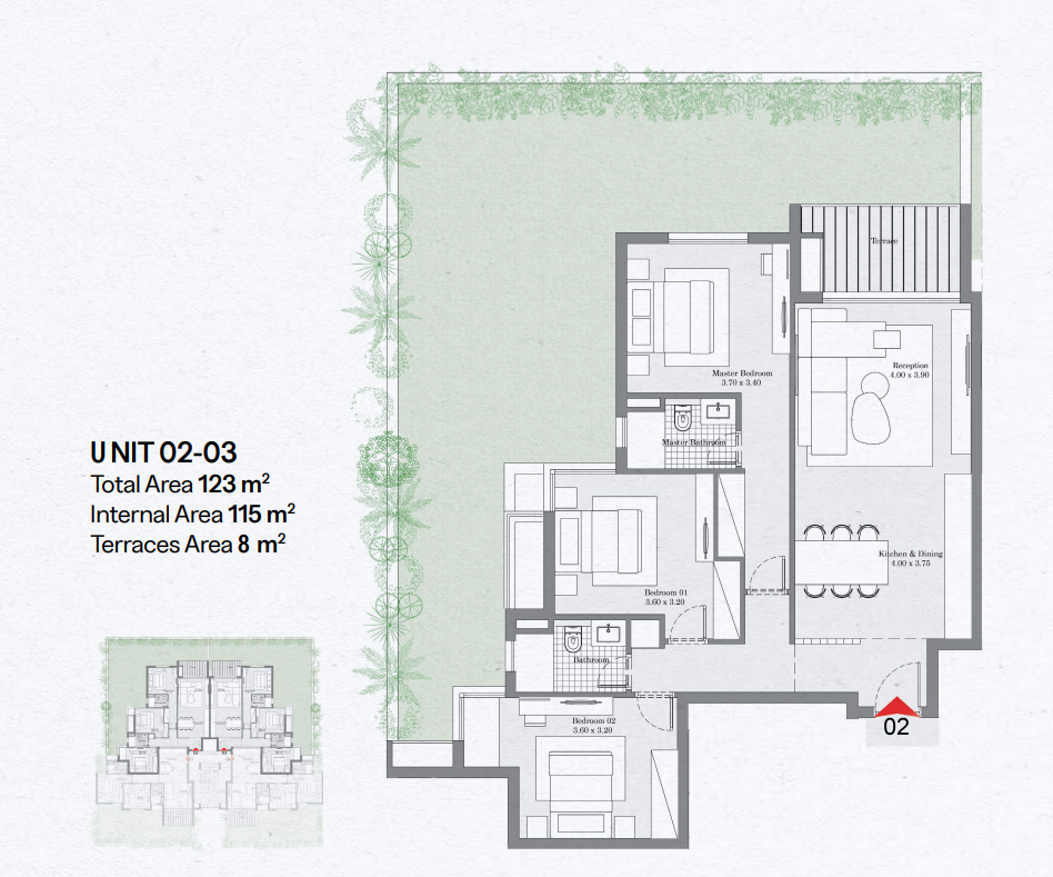 Floor plan for chalet at Geo The Med