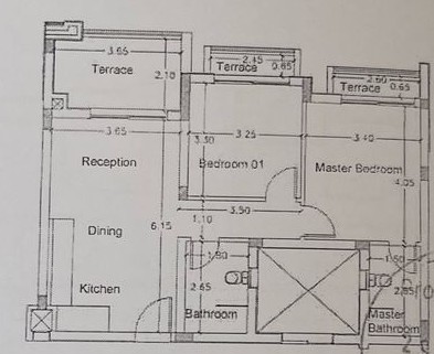 Floor plan for chalet at Jefaira