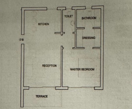 Floor plan for apartment at Sarai