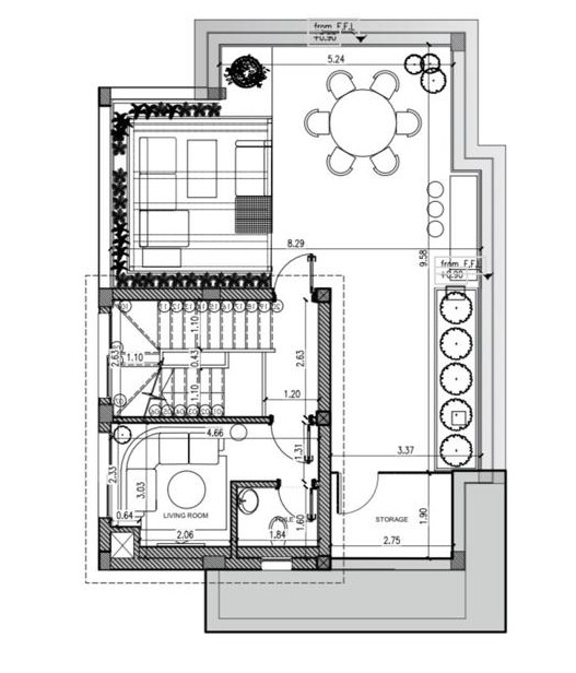 Floor plan for villa at Creektown